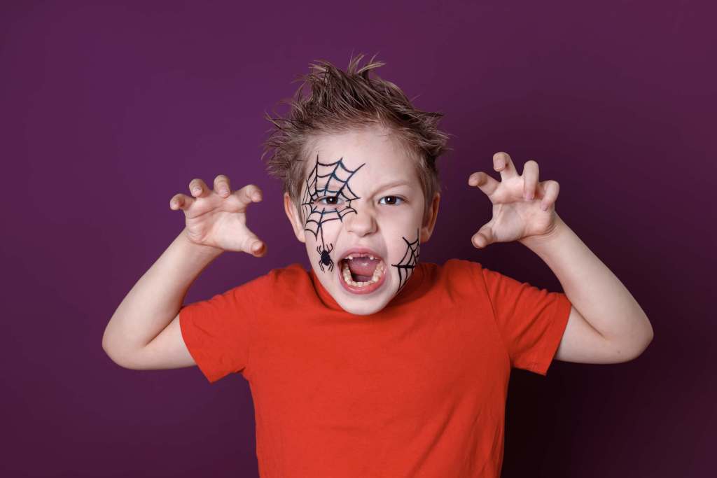  Maquillaje araña niño - iStock