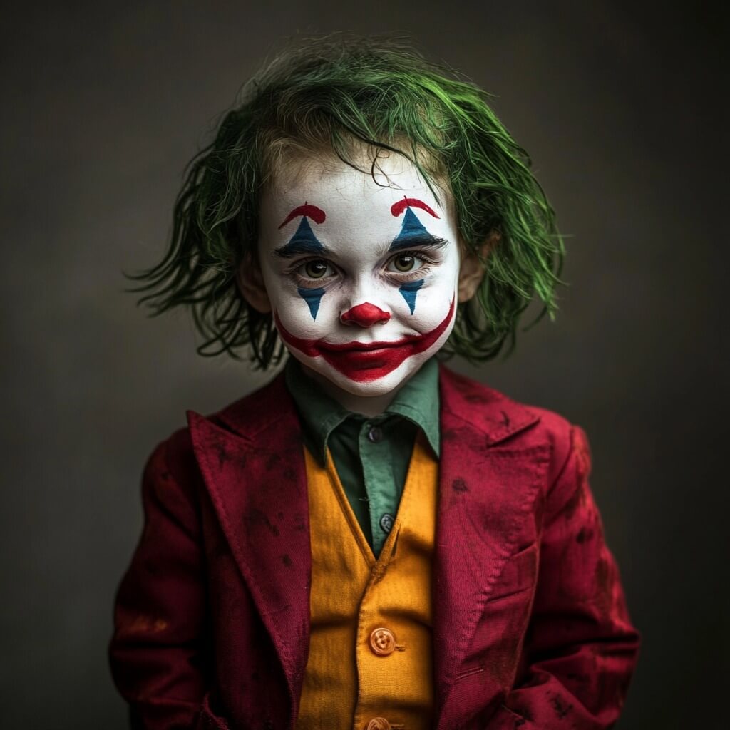 Maquillaje Jocker para niños - Blanca Campos