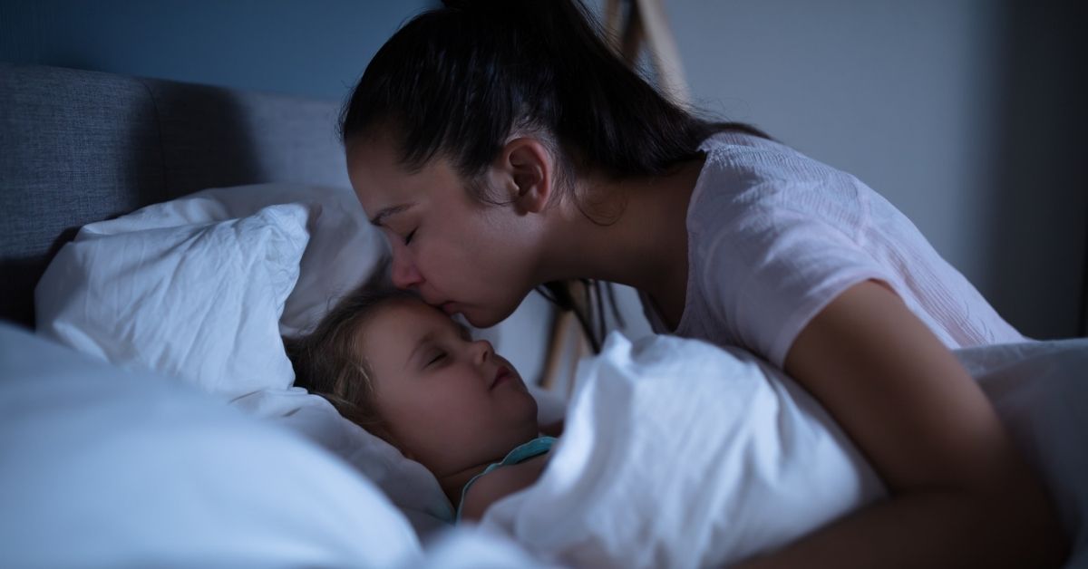 Nunca te vayas a dormir sin dar un beso de buenas noches a tus hijos