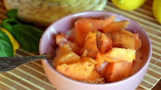 Yogur con papaya