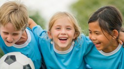 niños deporte futbol