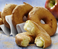 Manzana con forma de donuts