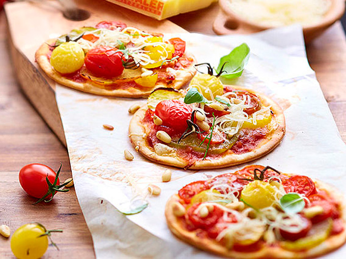 mini pizza queso emmental