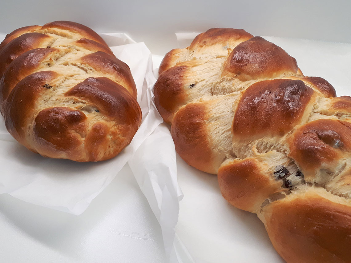 trenza de pan de leche
