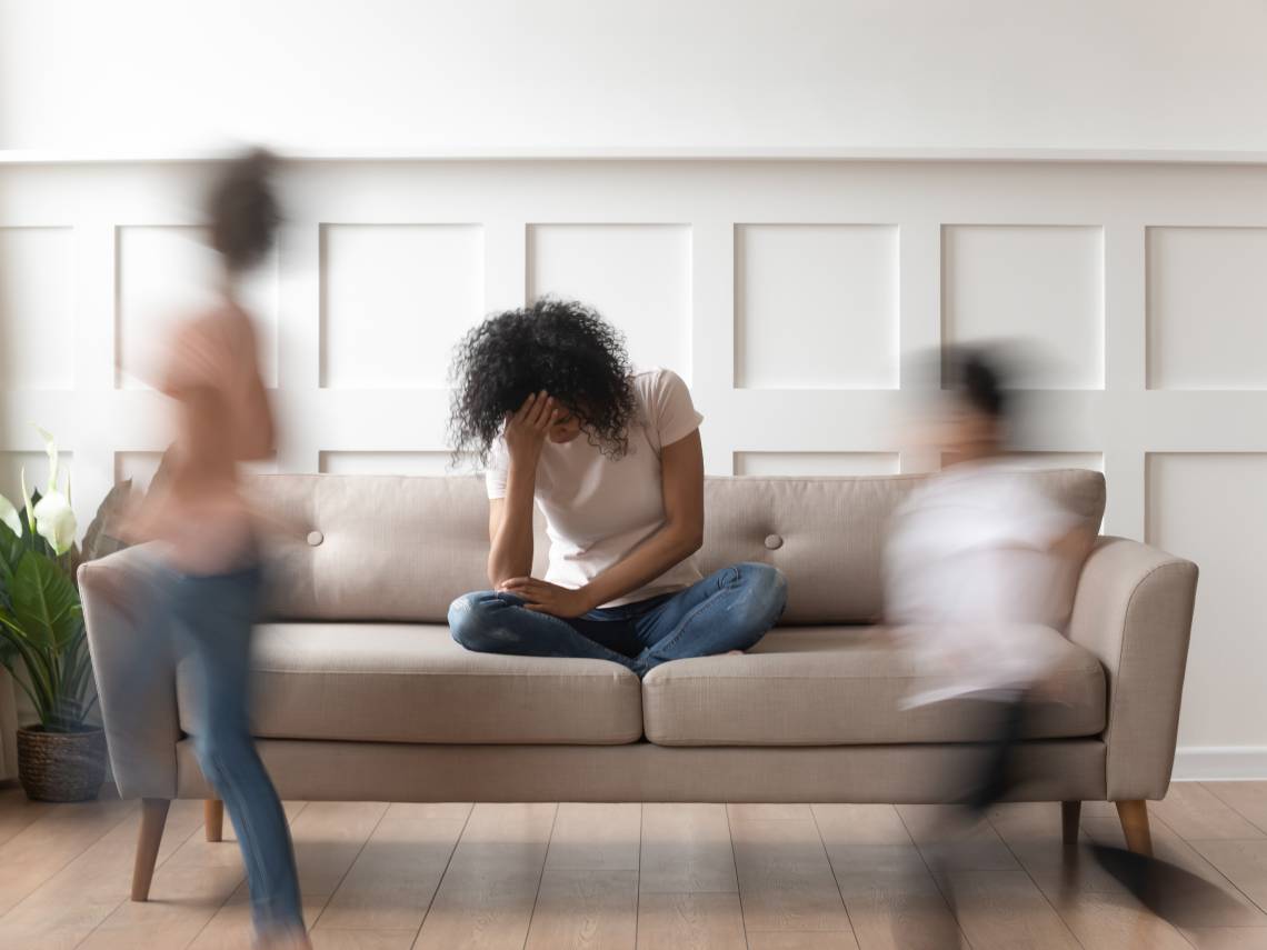 madre e hijos