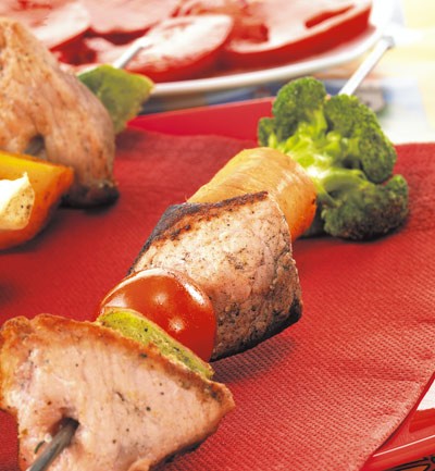 Brochetas de carne