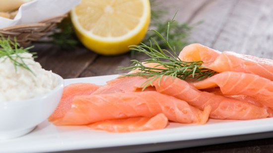 tapa de salmón ahumado