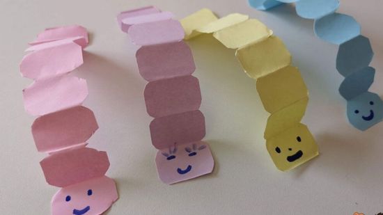 Gusanos de papel para carreras en casa: así se hacen