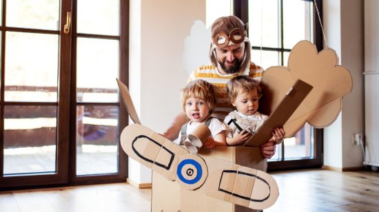 Actividades infantiles con cajas de cartón