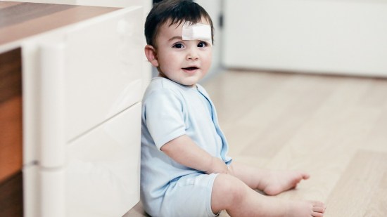 Niño con herida