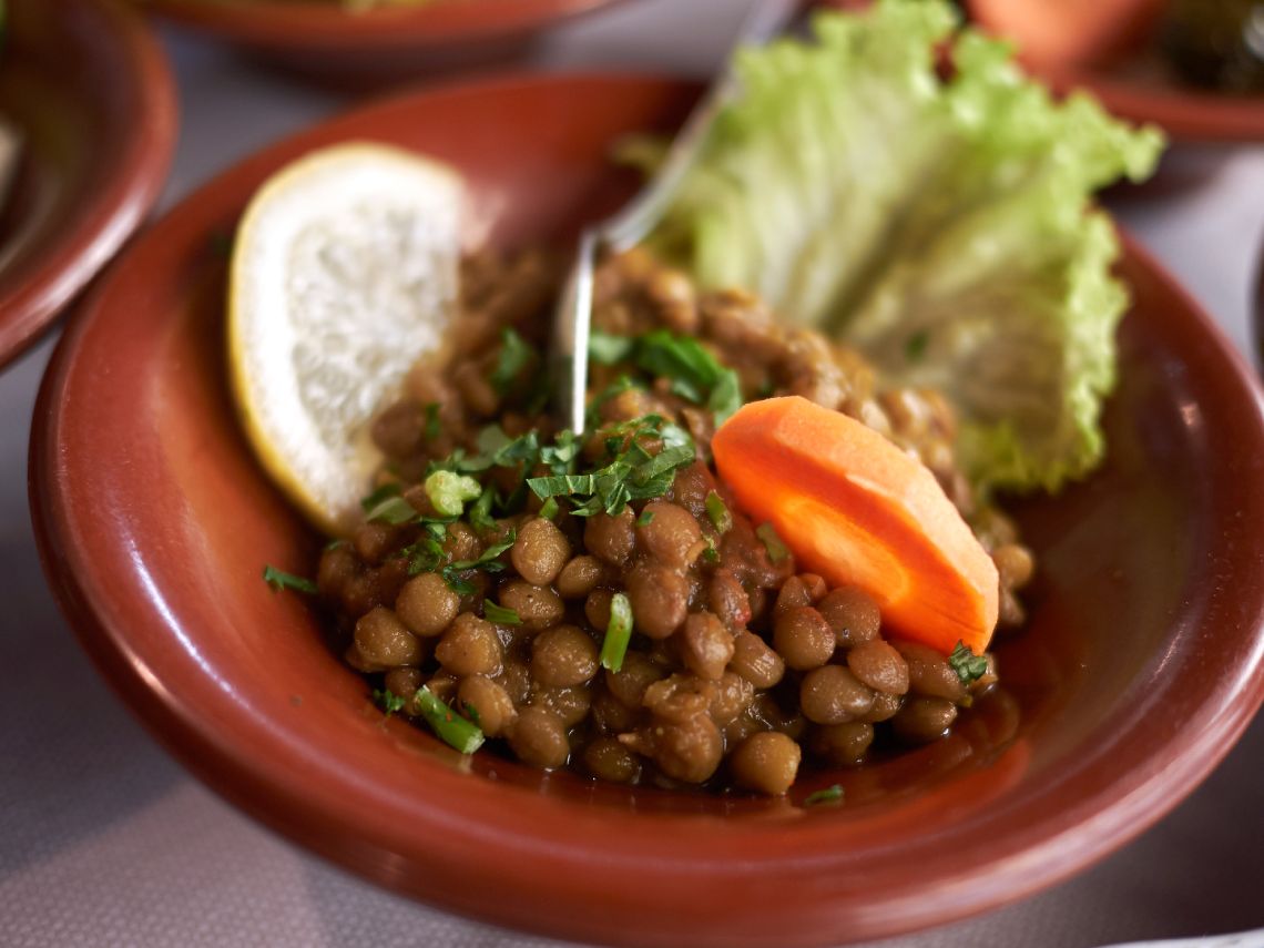 Lentejas tahini
