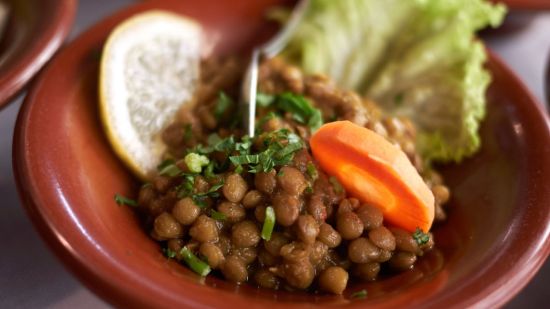 Lentejas tahini