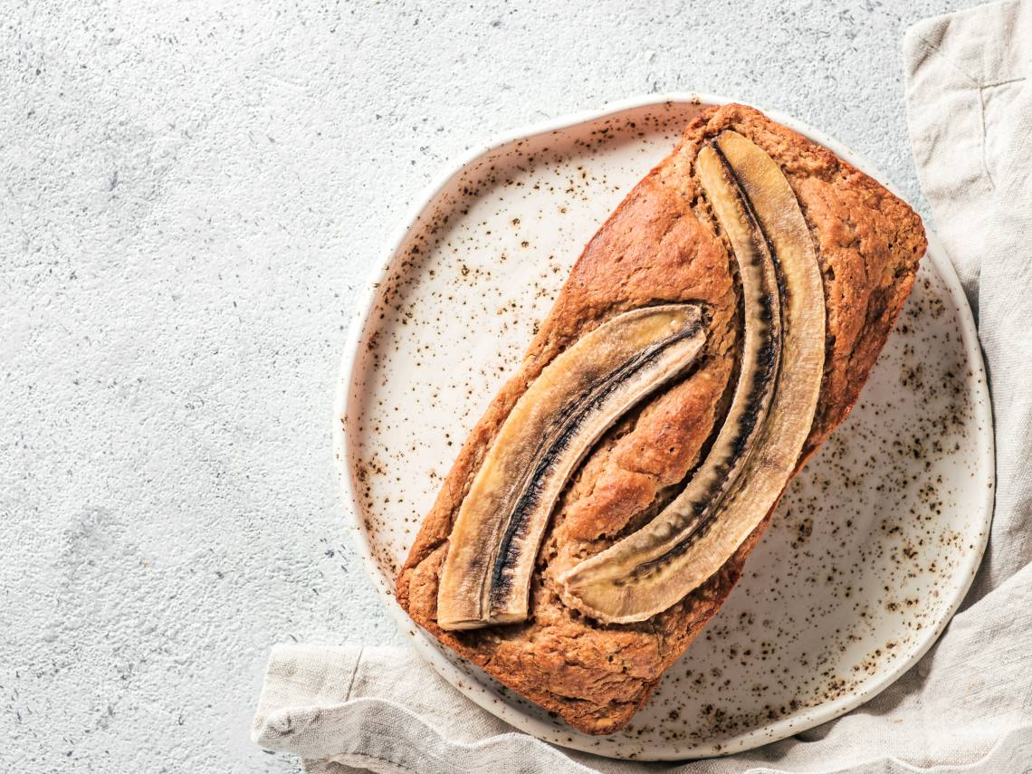 Pan de plátano sin gluten