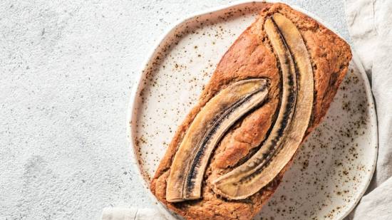 Pan de plátano sin gluten