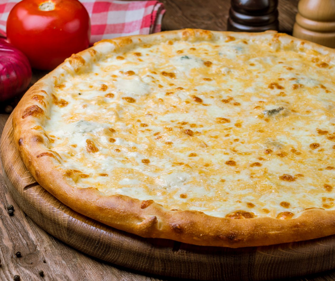 Pizza cuatro quesos