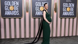Hilary Swank, embarazada en los Globos de Oro 2023
