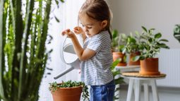 Cuatro beneficios que puede aportar cuidar plantas a los niños