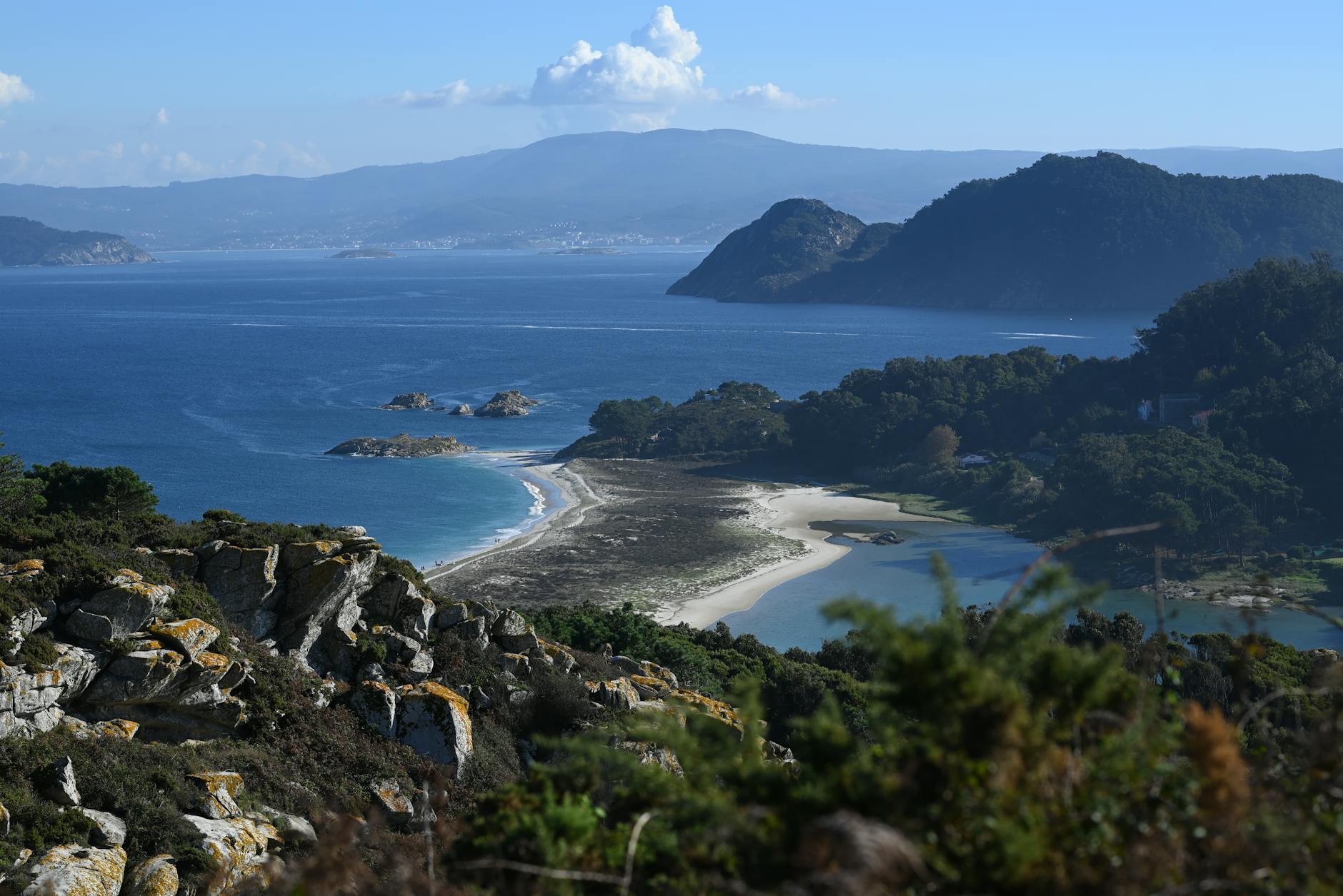 scenic coastal view of the rugged shoreline