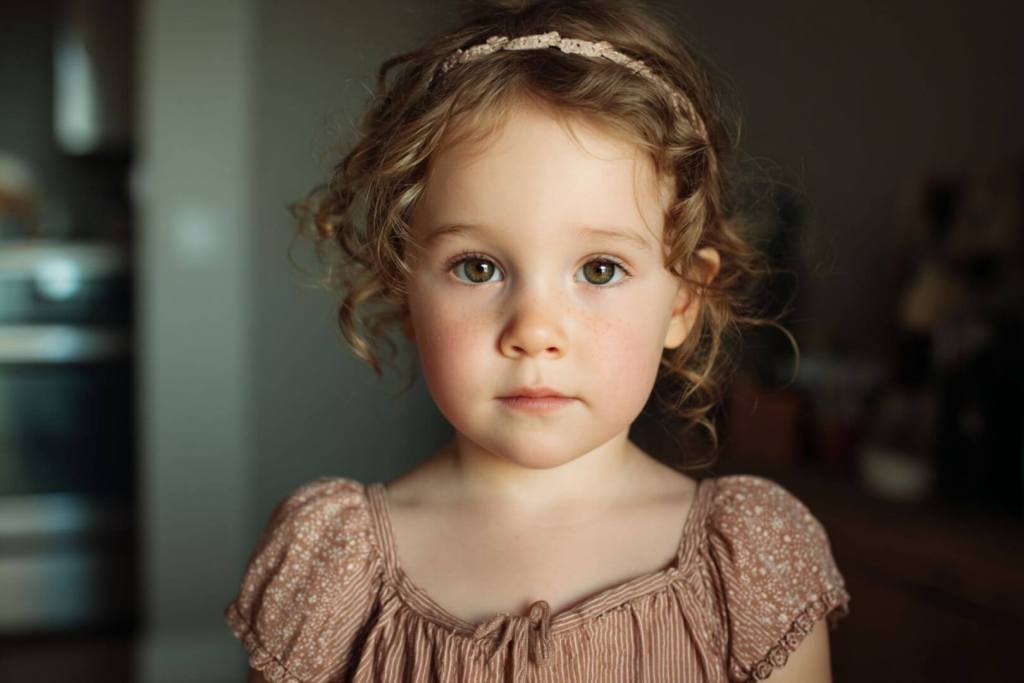 Niña contemporánea que simboliza la dulzura y elegancia asociadas al nombre Alyson.