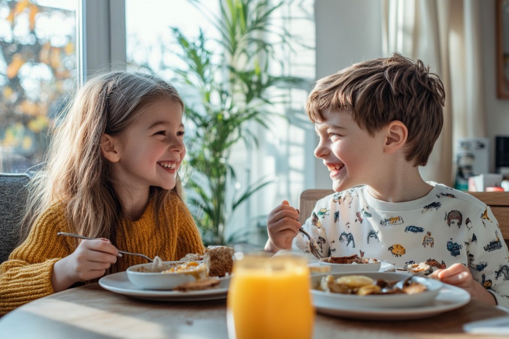 Niños desayunando - Imagen: Blanca Campos