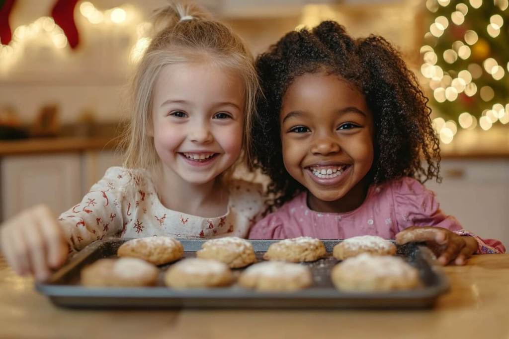 Niñas haciendo galletas - Blanca Campos