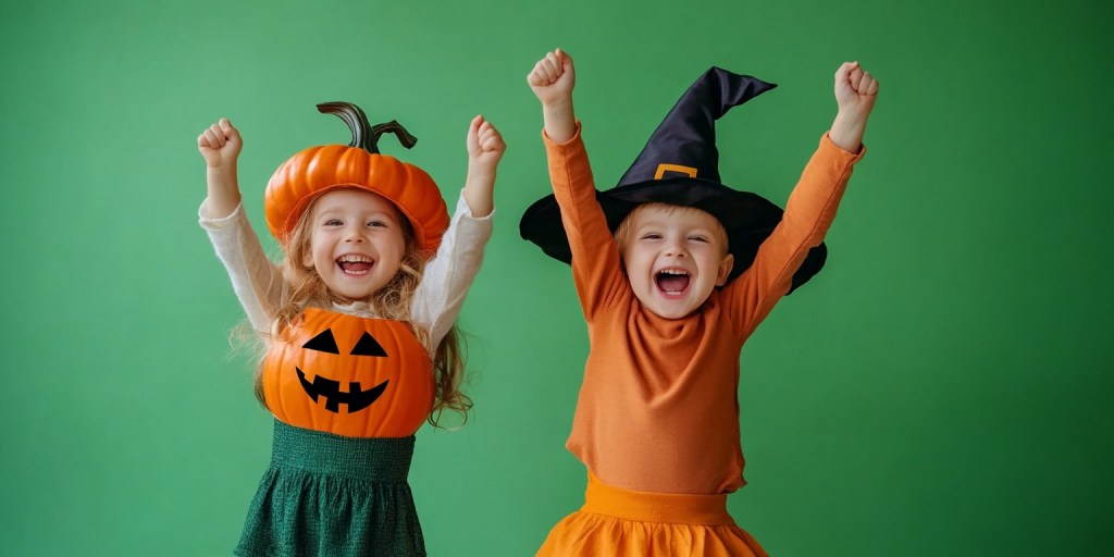 Niños disfrazados de Halloween -Blanca Campos