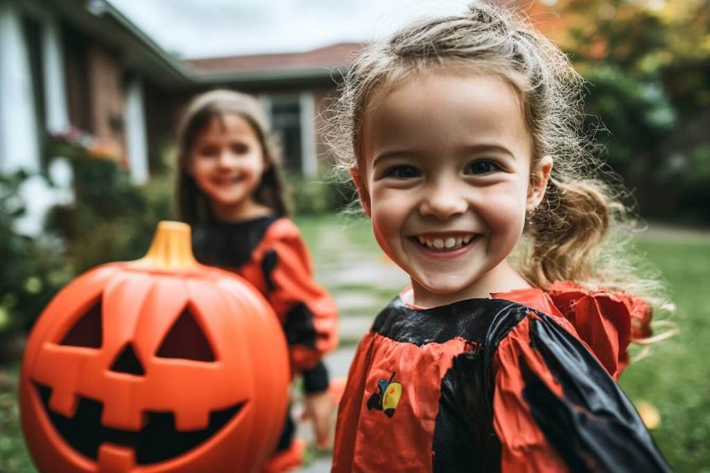 Niñas disfrazadas para Halloween