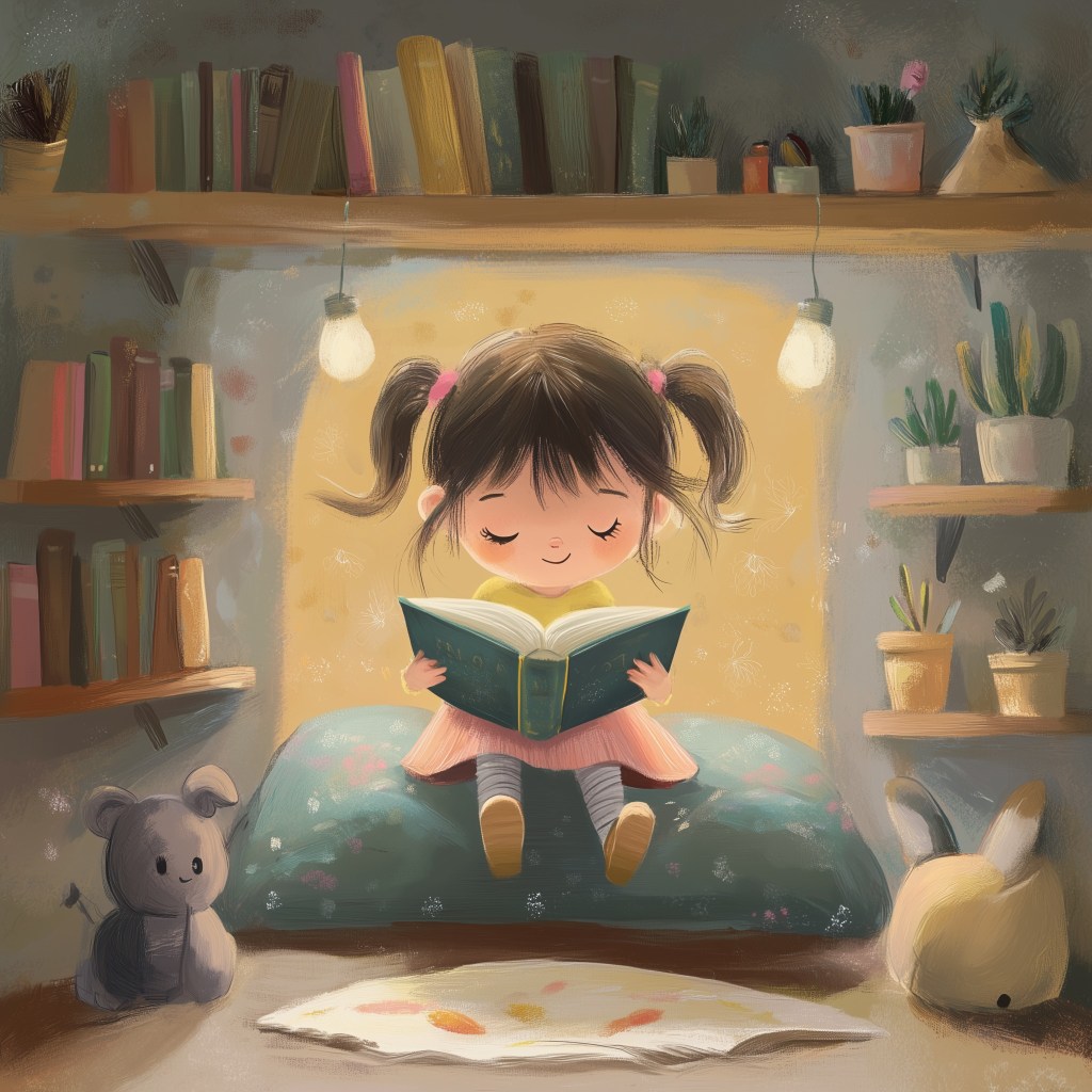 Niña leyendo un cuento - Imagen: Blanca Campos