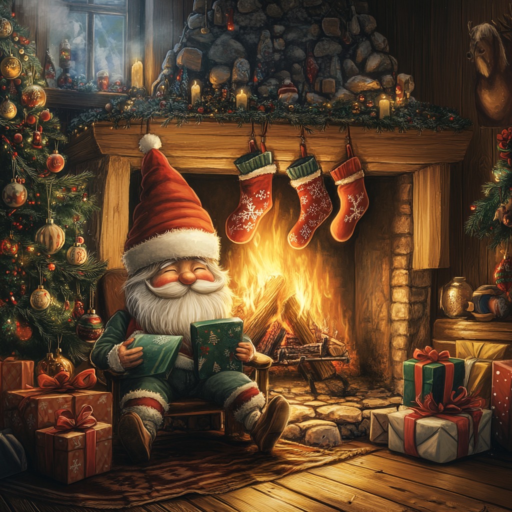 Papá Noel en la chimenea - Imagen: Blanca Campos