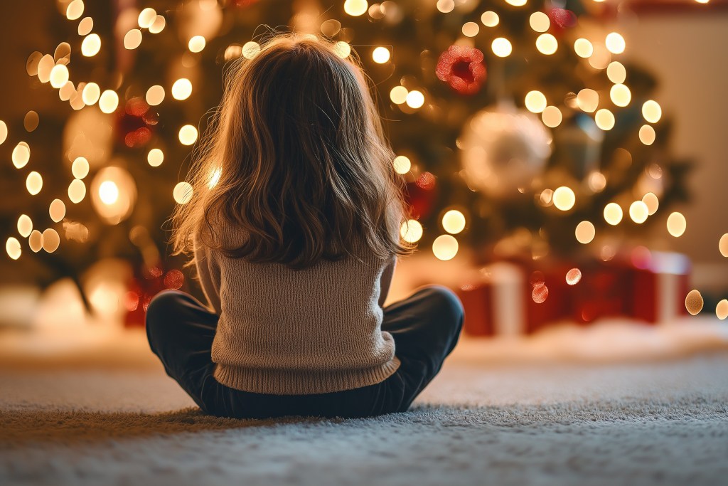 Niña en Navidad - Imagen: Blanca Campos