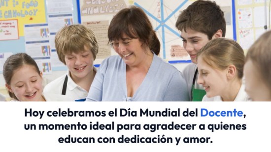 Frases para felicitar al profe de tu hijo por el Día del Docente