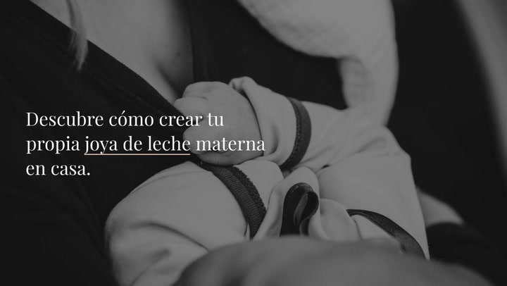 Instrucciones para crear una joya de leche materna en casa