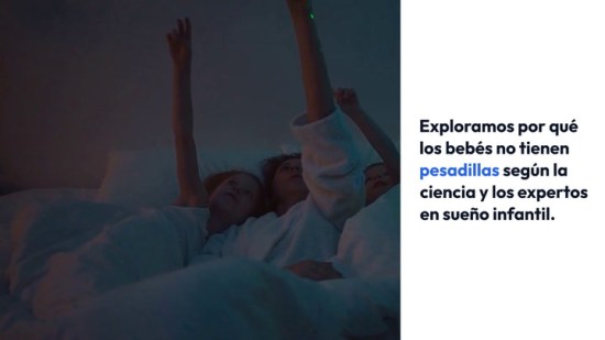 ¿Por qué los bebés tienen pesadillas?