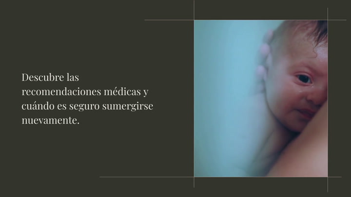 ¿Te puedes bañar en la cuarentena tras el parto?