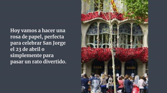 Cómo hacer una rosa de papel con niños