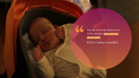 Solo come cuando está dormido