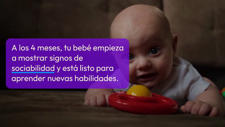 ¿Qué enseñarle a un bebé de 4 meses para estimular su desarrollo?