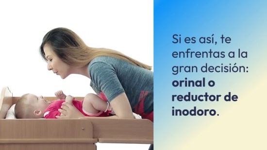 Operación quitar pañal: orinal vs. reductor wc