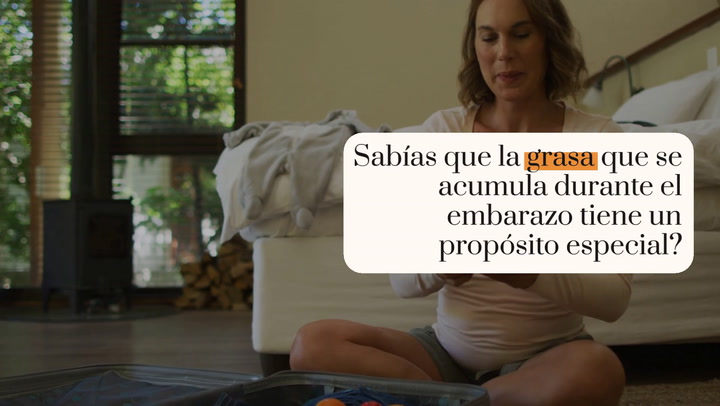 Durante el embarazo se acumula grasa que será para la leche materna