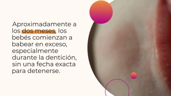 ¿Cuándo dejará de babear el bebé?