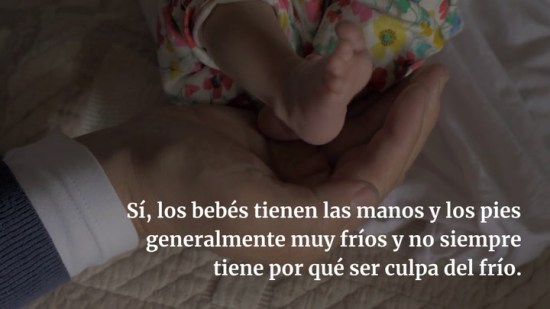 ¿Por qué tienen fríos los pies y las manos los bebés?
