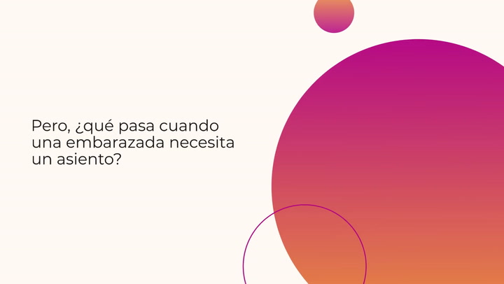La importancia de ceder el asiento a una embarazada