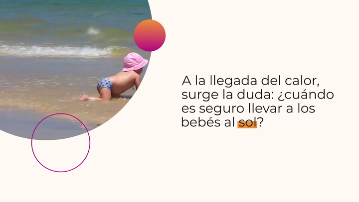 ¿A partir de qué mes pueden ir los bebés a la playa o a la piscina?