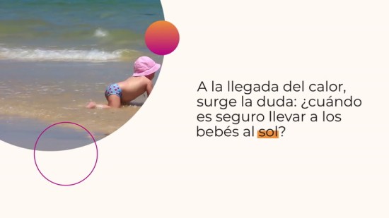 ¿A partir de qué mes pueden ir los bebés a la playa o a la piscina?