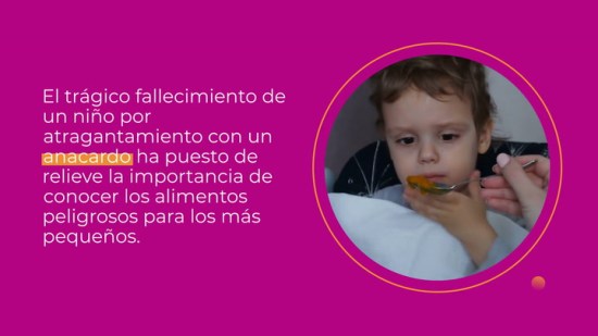 Alimentos prohibidos por atragantamiento en niños menores de cinco años