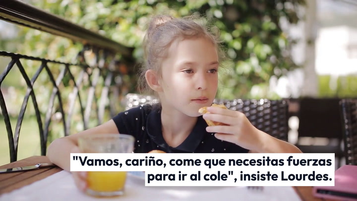 No quiere desayunar