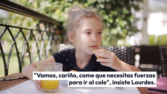 No quiere desayunar
