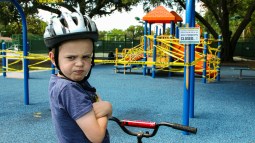 niño en el parque