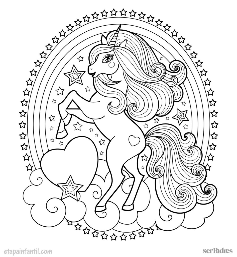 Dibujos de unicornios para colorear
