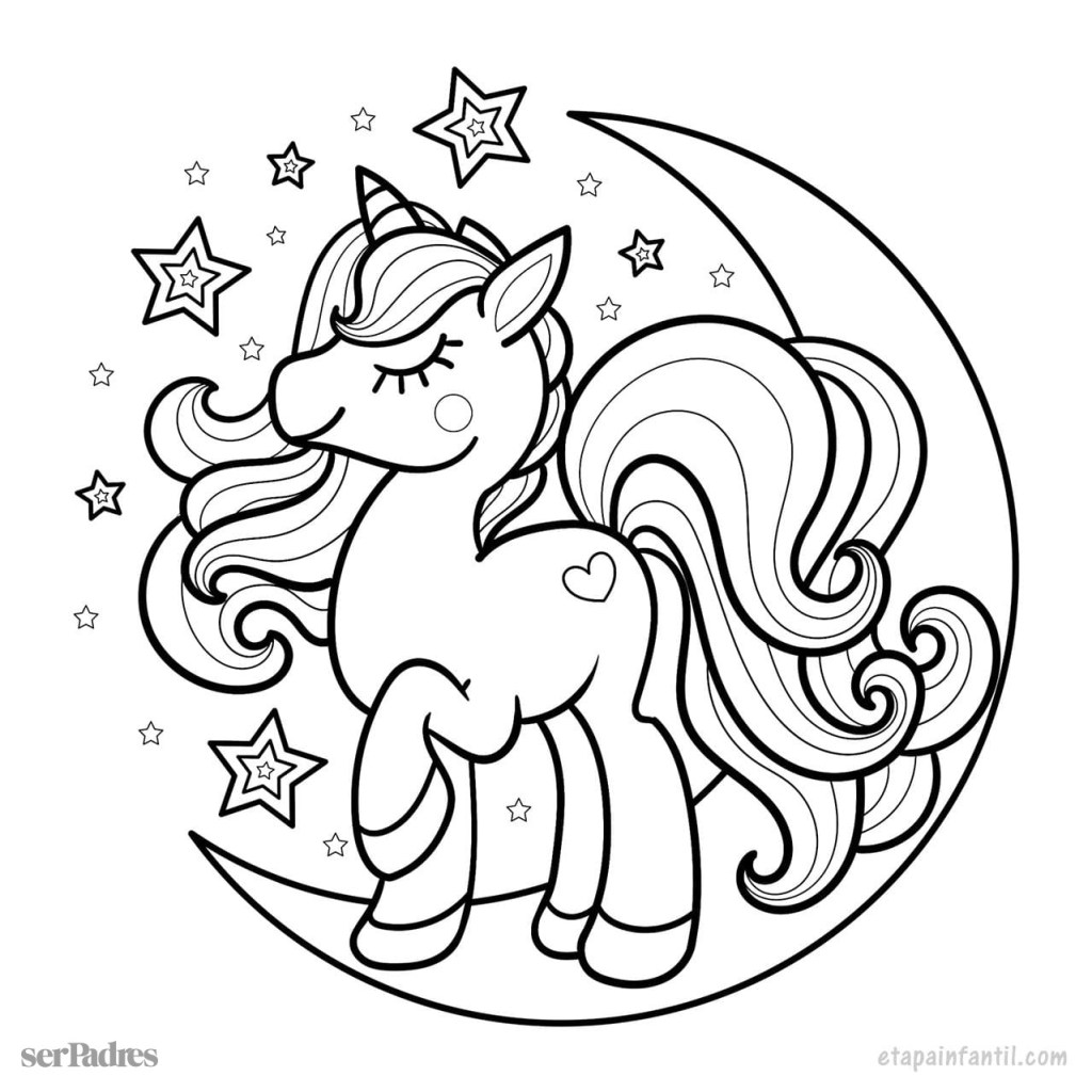 Dibujos de unicornios para colorear